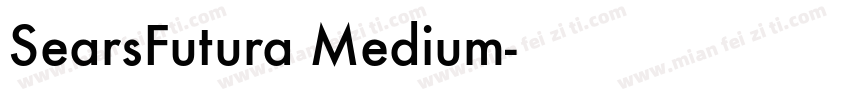SearsFutura Medium字体转换